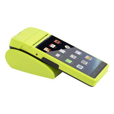 China 5.5 Inch Handheld Mobile Bill Payment Machine Smart Android POS With Cradle Na for sale