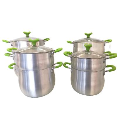 China China Viable Hot Sale Aluminum Pot Set Steamer Couscous Pot For Restaurant Cooking Kitchen for sale