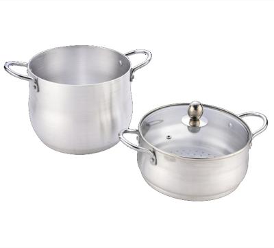 China Sustainable Factory Customized Couscous Pot Set Cooking Pot With Steamer for sale