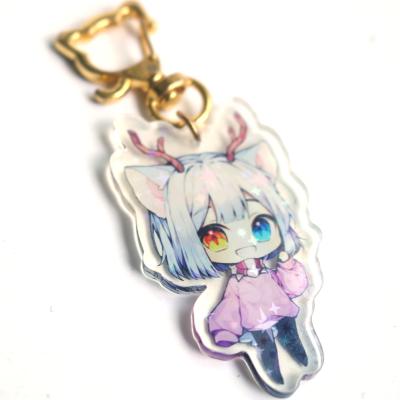 China Wholesale personalized custom cute acrylic key chains designers cartoon anime rainbow keychains souvenir gifts promotion for sale