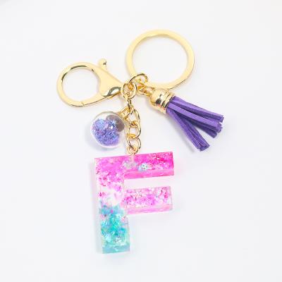 China Keepsake Gifts NO MOQ Holographic Acrylic Charms Keychains Glitter Keychain Custom Clear Acrylic Key Chain Accessories for sale