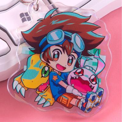 China Keepsake Gifts Wholesale Charms Personalized Custom Anime Epoxy Cartoon Rainbow Keychains Designers Rainbow Acrylic Charms for sale