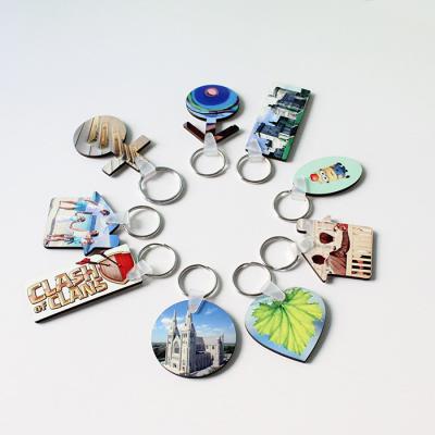 China Souvenir Gifts factory wholesale custom acrylic keychains sublimation masks accessories key chain for sale