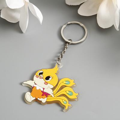 China Custom 2D Key Chain Manufacturer 3D Souvenir Promotion Gift Key Chain Key Chain PVC Anime Soft Rubber Keychains Customized Silicone Resin Cartoon Figure for sale