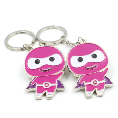 China OEM Logo Cute Design Metal Key Key chain wholesale custom hard soft metal logo chain metal key chain Promotional Cheap 3D Enamel for sale