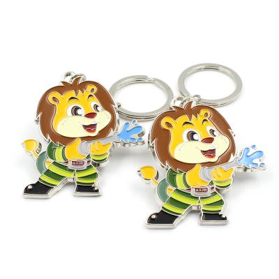 China Custom logo custom enamel keychains wholesale cheap promotional metal keychains OEM key chain cartoon anime metal for sale