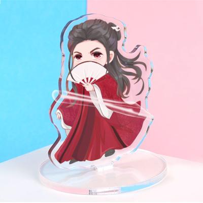 China Acrylic Figure Standee Double Side Eco - Friendly Printed Anime Figure Transparent Custom Clear Transparent Acrylic Cartoon Shape Standee for sale