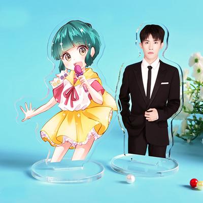 China Custom Shape Printed Acrylic Standee Eco-friendly Acrylic Anime Figure Custom Figure Standee Clear Transparent Transparent Acrylic for sale