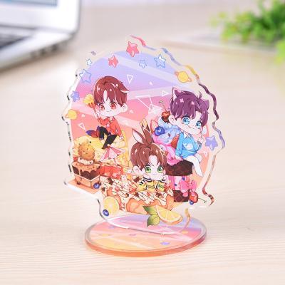 China Wholesale Acrylic Figure Standee Custom Shaped Clear Action Comic Figure Character Game Cartoon Animation Acrylic Standee for sale