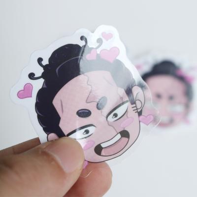 China Wholesale Waterpoof Anime Cartoon Waterproof Sticker Printing Decorative Custom Clear Transparent PVC Stickers for sale