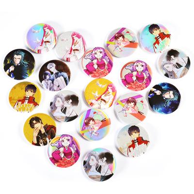 China 58mm Personalized 3D Cartoon Anime Badge Custom Metal Pin Button Badges Holder Suppliers for sale