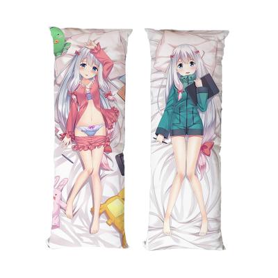 China Kawaii Long Peach Skin Pillow Cover Soft Viable Anime Furry Long Body Pillow for sale