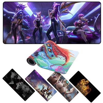 China Soft NO Custom Big MOQ XXL Silicone Anime Sublimation Gamer Rubber Mouse Pad Custom Gaming Mousepads for sale