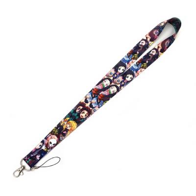 China Wholesale Anime Eco-friendly Lanyard With Logo Custom Other Lanyard For Key Sublimation Polyester Key Chain OEM Phone for sale