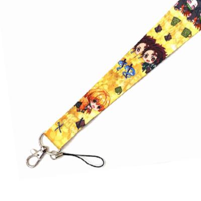 China Wholesale Eco-Friendly Other Sublimation OEM Phone Polyester Key Chain Lanyards With Logo Custom Anime For Keys for sale