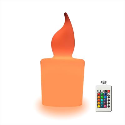 China Modern Portable Decoration Lamp Shape Candle Battery Operated Flameless Christmas Led Lights Candles With Remote Controller for sale