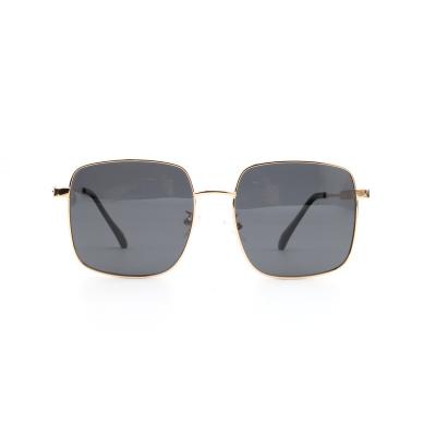 China Sunglasses Logo Ladies Metal Oversized Frame Custom Made Trendy Polarized Women Sun Glass Sunglasses for sale