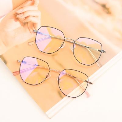 China Wholesale youang people computer glass frame optical glass metal optical frames blue light frame stocks for sale