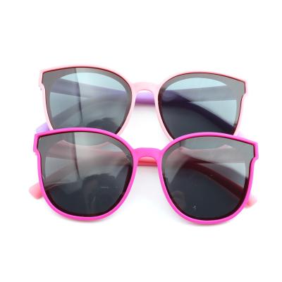 China Fashion Sunglasses Children's Big Frame Sunglasses, Eye Protection, No Screw Sunglasses, Colorful Children's Lenses ST22016 for sale