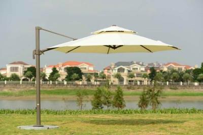 Κίνα 250g Sunshade παραλιών πολυεστέρα ομπρέλα 3.5M Cantilever Parasol βαριά βάση γρανίτη προς πώληση