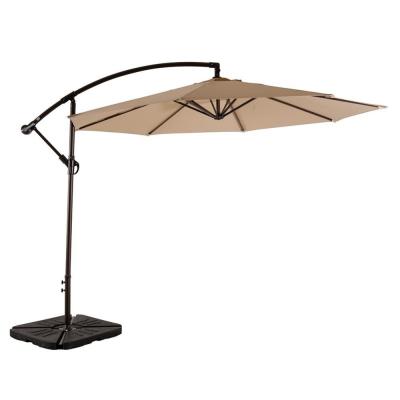 China Restaurant Double Patio Umbrella 3M Cantilever Parasol Manual Open for sale