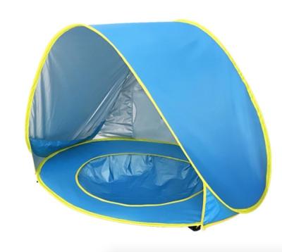 China Waterproof and UV Resistant Outdoor Camping Tents 190T Silver Coated Polyester Pop Up Baby Play Tent for sale