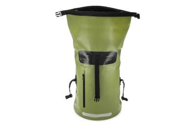 China Wasserdichter, kühler Camping-Zubehör-Grüner 500D-PVC-Planen-Outdoor-Rucksack zu verkaufen