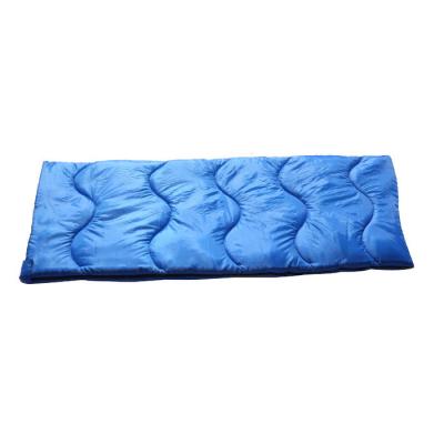 China Bolso de dormir de poliéster mono azul de doble color a prueba de agua 190T 1.8KG 400GSM en venta