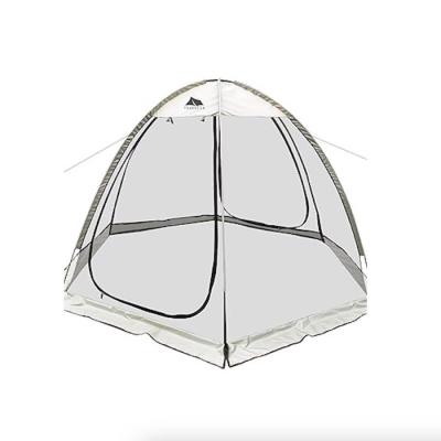 China 5.25*4.27*5.9FT Área exterior impermeável poliéster preto transparente PVC Pop Up tendas esportivas com janelas de malha fácil de configurar à venda