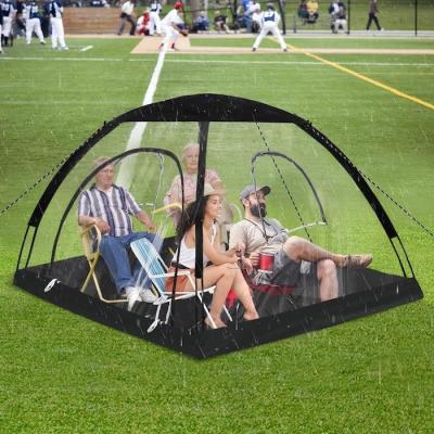 China 71*71*65''Inch 4-Person TPU Transparent Fiberglass Frame Quick Set Up Waterproof UV Protection Pop Up Sports Tent for sale