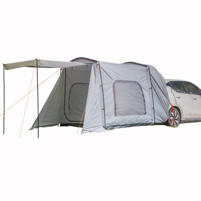 China 260*180*190CM impermeable PU2000MM recubierto gris 210D poliéster toda temporada tienda de techo familiar con dos puertas y ventanas en venta