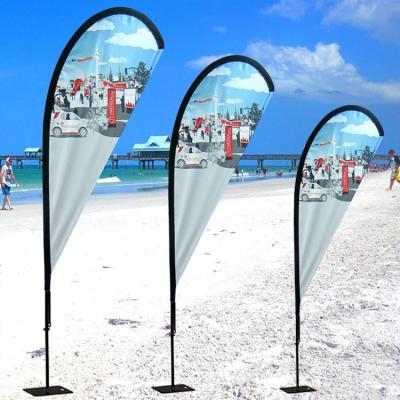 Cina Sublimazione su ordinazione delle insegne di lacrima delle bandiere e delle insegne di lacrima della spiaggia di Swooper in vendita