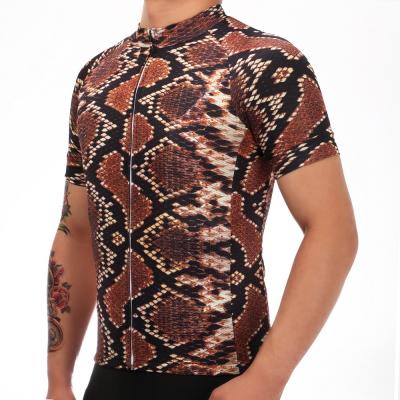 China Snakeskin-Entwurfs-Polyester personifizierte Reitenjersey für Fahrrad-Reiten zu verkaufen