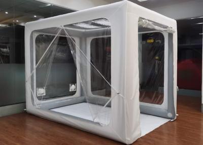 China Tenda de acampamento inflável de retângulo branco 400D Oxford Air Pole Tenda isolada L3XW2XH2.2M à venda