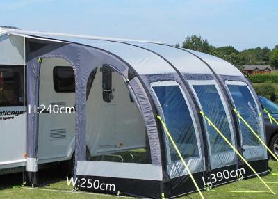 Κίνα Πλευρά στεγών αυτοκινήτων 390X250X240CM Awning η γκρίζα δευτερεύουσα Awning σκηνή αυτοκινήτων RW τροχόσπιτων αέρα 300D Οξφόρδη προς πώληση