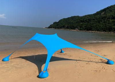 China Blauwe Leica-van de de Zonschaduw van het Polyester Pop Omhooggaande Strand de Tent Uvbescherming 210X210X170CM Te koop