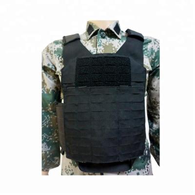 China Comfortable High Quality Vest High Quality Black Laser Cut Plate Carrier Tactical Military Vest for sale