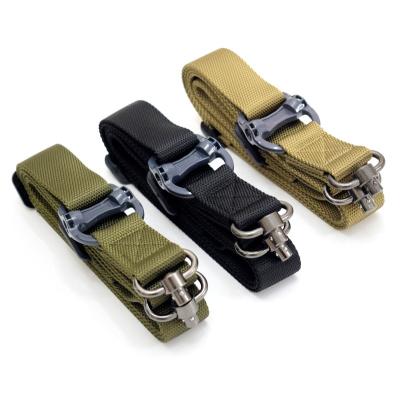 China Durable Adjustable Tactical Double Dots Gun Sling With Nylon Strap For Rifle for sale