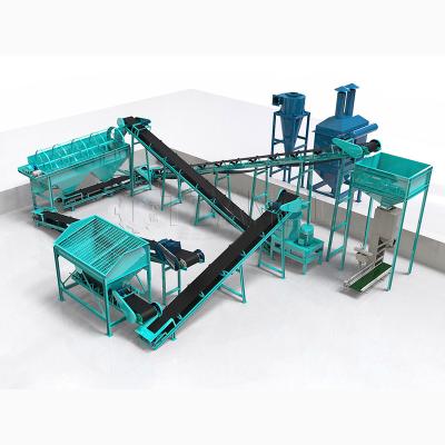 China High Working Efficiency Compost manure organic fertilizer powder making production line for sale