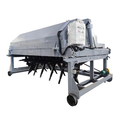 China High Working Efficiency Chicken Manure Composting Equipment Groove Type Compost Turner for sale