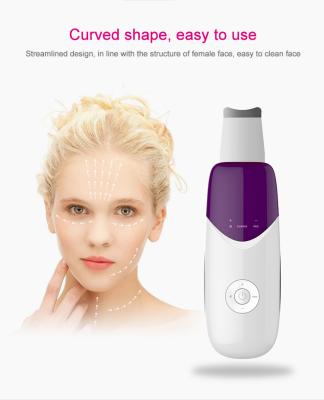 China DEEP CLEANSING Face To Blackhead Acne Removal EMS Face Lifting Ultrasound Beauty Skin Cleaning Facial Scrubber for sale