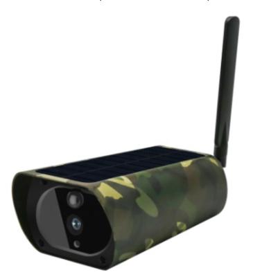 China Hot NIGHT VISION Solar Power WiFi IP Color Camouflage Camera IP Military Camera with Solar Panel for sale