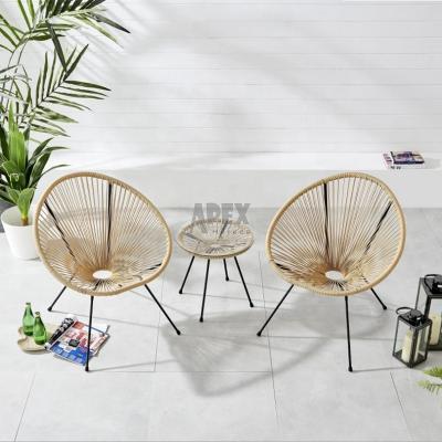 China Europe Style Sofa Chair Latest Design Modern PE Outdoor Wicker Leisure Rattan Outdoor Beach Garden Rattan Chair for sale