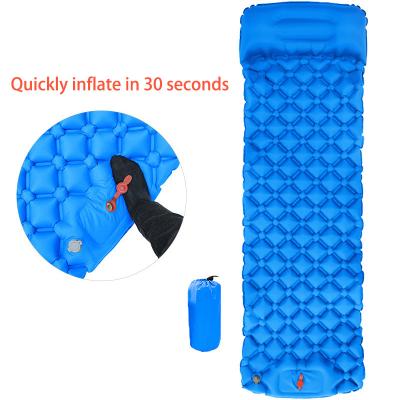 China High Quality Nylon TPU TPU Ultralight Compact Sleep Mat Lightweight Inflatable Air Mattress Sleep Pad for sale