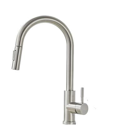 China Wholesale Best Selling Hot and Cold Kitchen Faucet Pull Out Stainless Steel Hot and Cold Faucet for sale