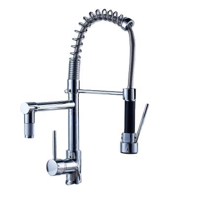 China Hot and cold China fashion kitchen faucet good quality hot and cold body custom brass spring spring hot and cold faucet for sale