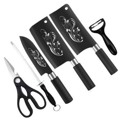 China Hot Viable - Selling Plastic Stainless Steel Knife Handle Kitchen Utensils Kitchen Knife With Chef Knife Set for sale