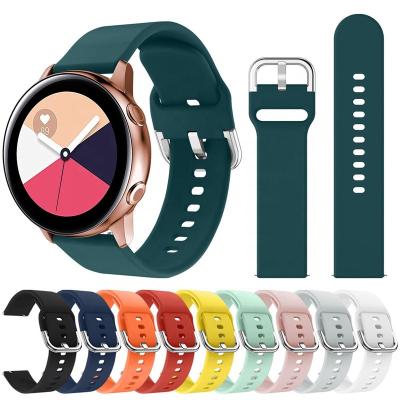 China Skin Friendly Soft Silicone Band For Gear S2/S2, Huawei Watch Classic Universal 20mm Samsung Watch Strap/Sport Wristband For Smart Watch for sale