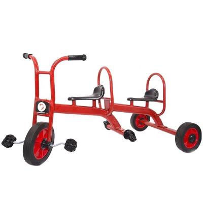 China Ride On Toy New Model Two Seats Tricycle Children Twins Baby Bike Ride On Toy Car 3-8 Years Old Red, This 103*56*68cm Yellow 105*60*66cm Saboling for sale