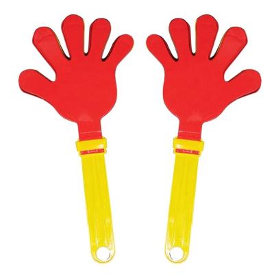 China 2021 Loud Maker Football Fans Cheering Hand Clapper Hand Clapping Noise Plastic Maker for sale